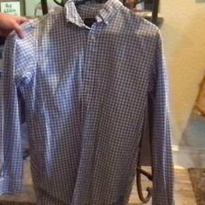 Men Button Up Polo Small